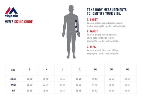 majestic baseball jersey size chart.